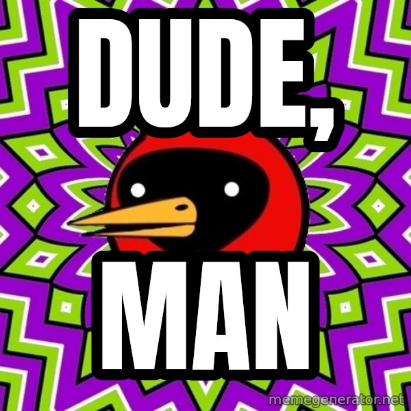 Omsk Crow meme: dude, / man