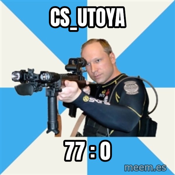 Anders Breivik Scuba meme: CS_utoya / 77 : 0