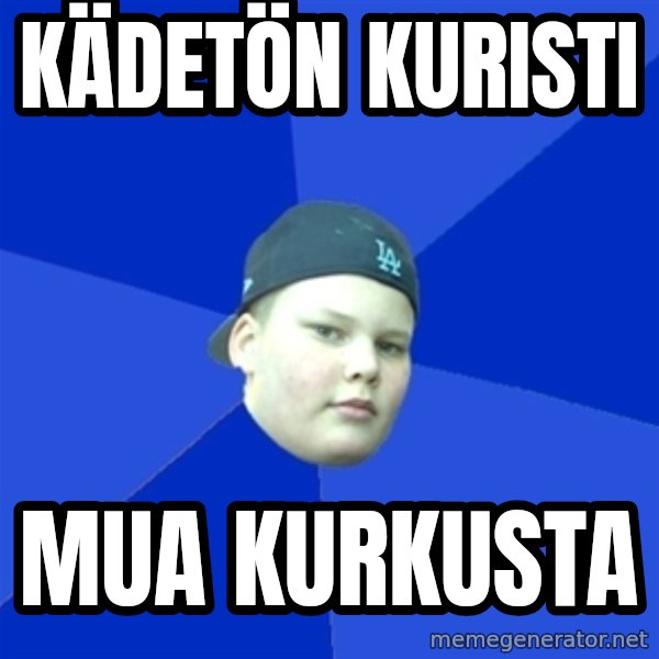 Jonnen Neuvo meme: kädetön    kuristi / mua       kurkusta