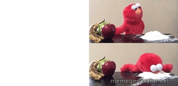 Elmo Choosing Cocaine meme: 
