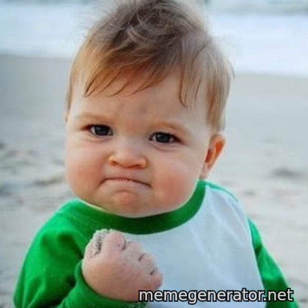 fist pump baby meme template