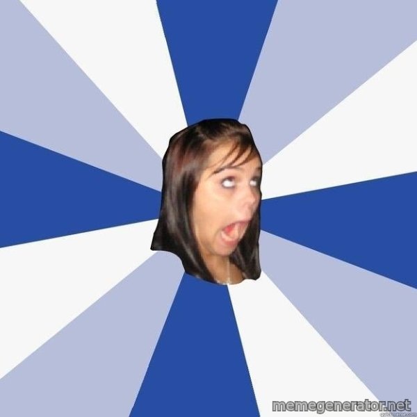 Annoying Facebook Girl meme template