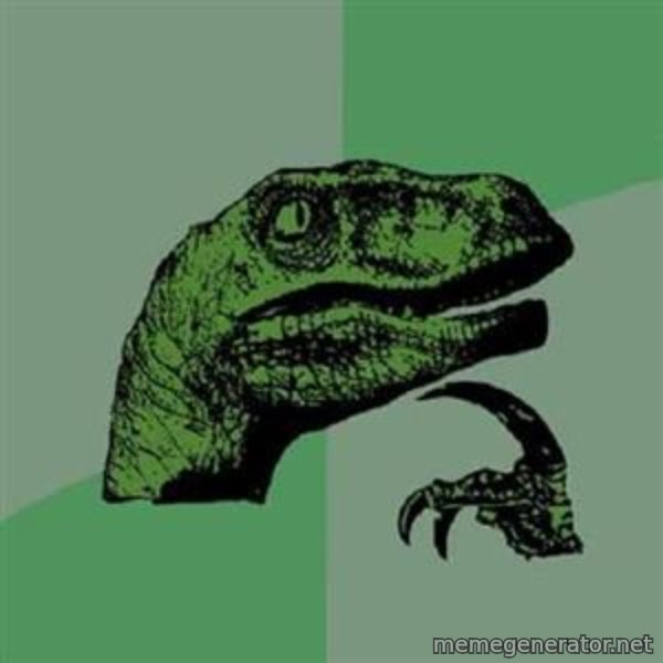 Philosoraptor meme template