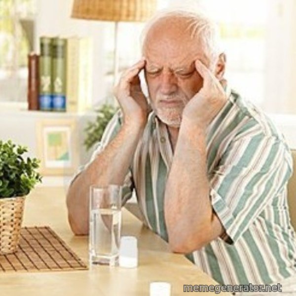 Harold's Headache meme template