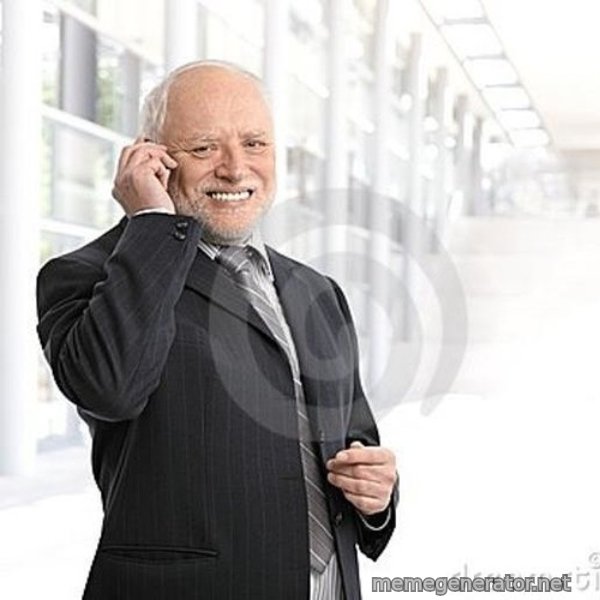 Harold's Business Call meme template